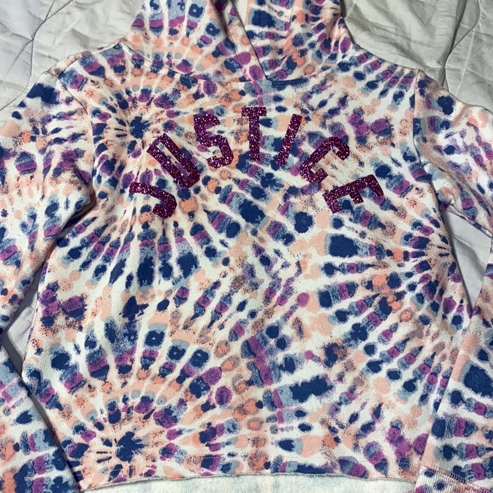 Girls Justice Tie dye hoodie